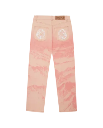 Astro-jeans med fjelltrykk som bukser