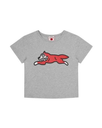 Baby-T-skjorte for kvinner med Running Dog