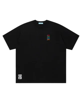 Bomulls-T-skjorte med brodert logo – Running Dog