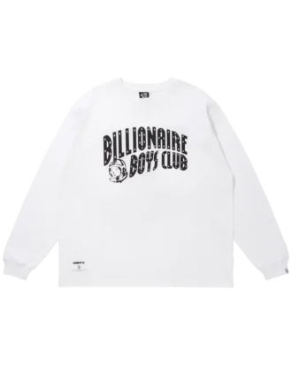 Bomulls-T-skjorte med lang erme og Arch Logo