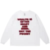 Bomulls-T-skjorte med lang erme og Arch Logo