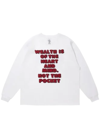 Bomulls-T-skjorte med lang erme og Arch Logo