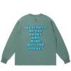 Bomulls-T-skjorte med lang erme og Arch Logo