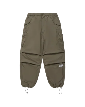 Brede cargobukser i nylon