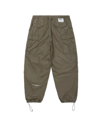 Brede cargobukser i nylon