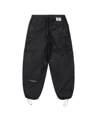 Brede cargobukser i nylon