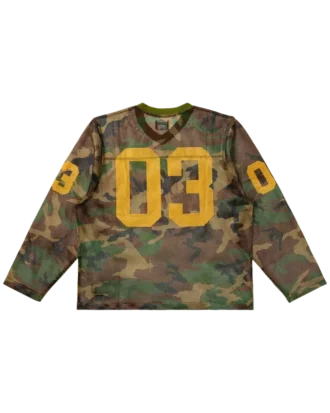 Camo Curve SS-strikkeplagg (boxy passform)