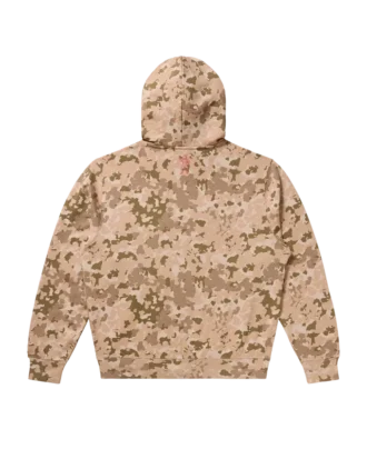 Camo zip-hettegenser