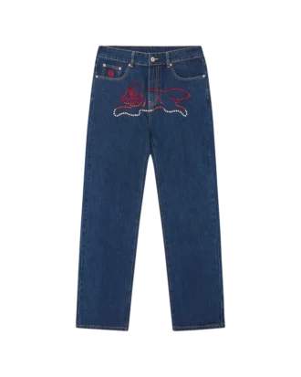 Crystal Running Dog-bukser i denim
