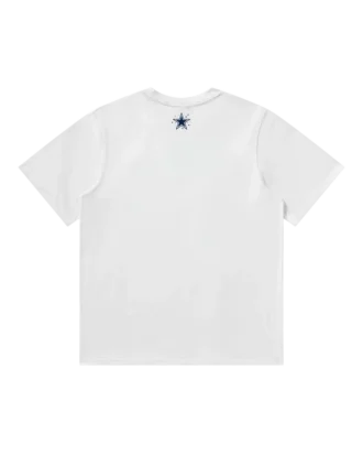 Dallas Cowboys Curve Logo SS-T-skjorte i hvitt