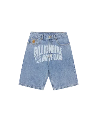 Denim shorts med falmet Arch Logo