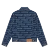 Denim-truckerjakke med gjentatt logo