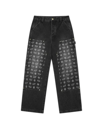 Diamonds & Dollars-denim-tømmerbukser