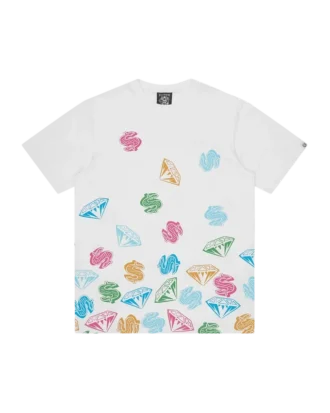 Diamonds & Dollars jumble t-skjorte