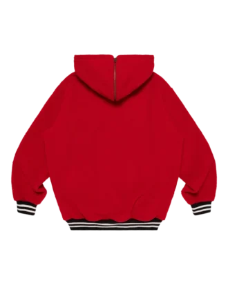 Fleece-genser med halv glidelås