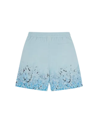 Gradient snakeskin running dog-badeshorts