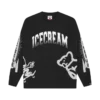 Halftone multi logo ls T-skjorte