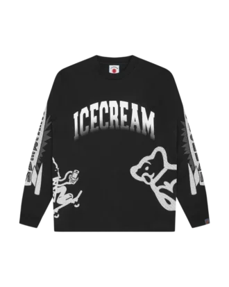 Halftone multi logo ls T-skjorte