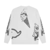 Halftone multi logo ls T-skjorte