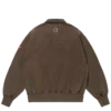 Hettegenser med brodert logo og halv glidelås