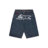 Jorts for kvinner med Running Dog i hundetannmønster