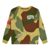 Kids Space Camo LS T-skjorte