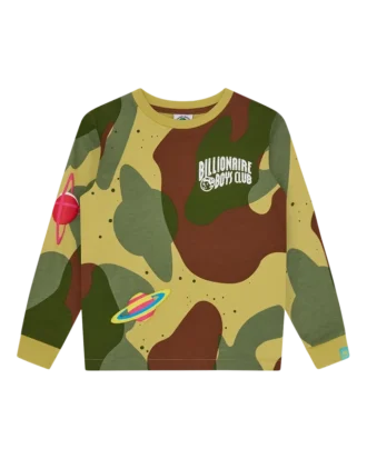 Kids Space Camo LS T-skjorte