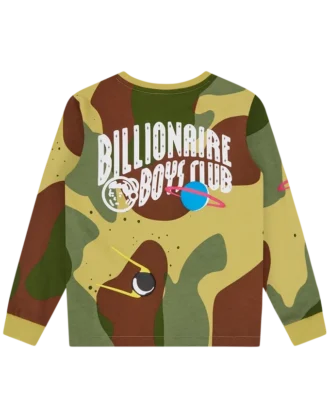 Kids Space Camo LS T-skjorte