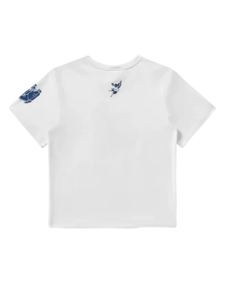 Kort T-skjorte for kvinner med Dallas Cowboys Space Cowgirl-motiv