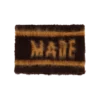 Logo-bånd i grovstrikket stoff