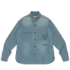 Militær chambray-skjorte