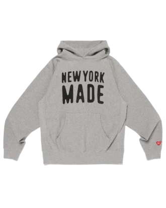 New York-produsert, tykk hettegenser