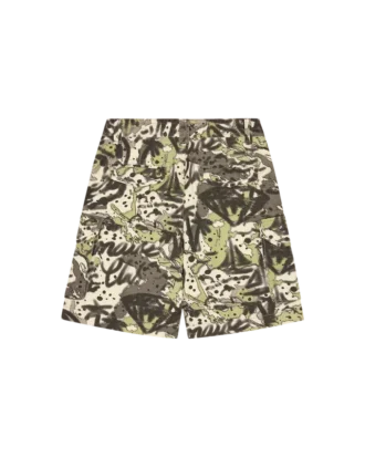 Overlay camo bomulls-cargoshorts