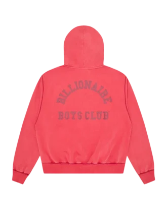 Oversized college-hettegenser med glidelås