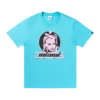 Rosa badge-T-skjorte