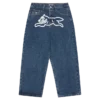 Running Dog-denimbukser med trippel skål