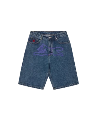 Running Dog-denimshorts