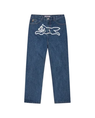 Running Dog-jeans med dobbel skål