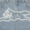 Running Dog-jeans med dobbel skål