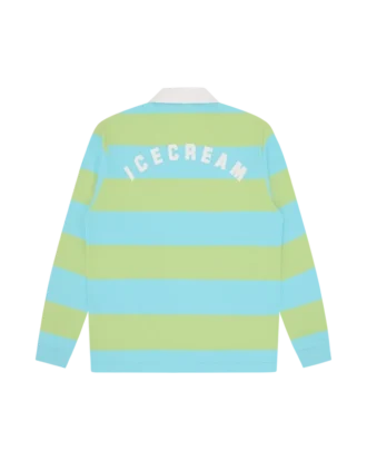 Stripe ls pique-skjorte