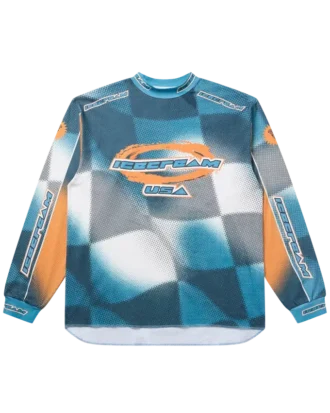 Usa jersey langermet t-skjorte
