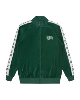 Velour-treningsjakke med liten Arch Logo